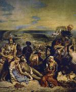 Eugene Delacroix blodbafet chios Spain oil painting reproduction